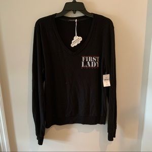 Wildfox First Lady top NWT L